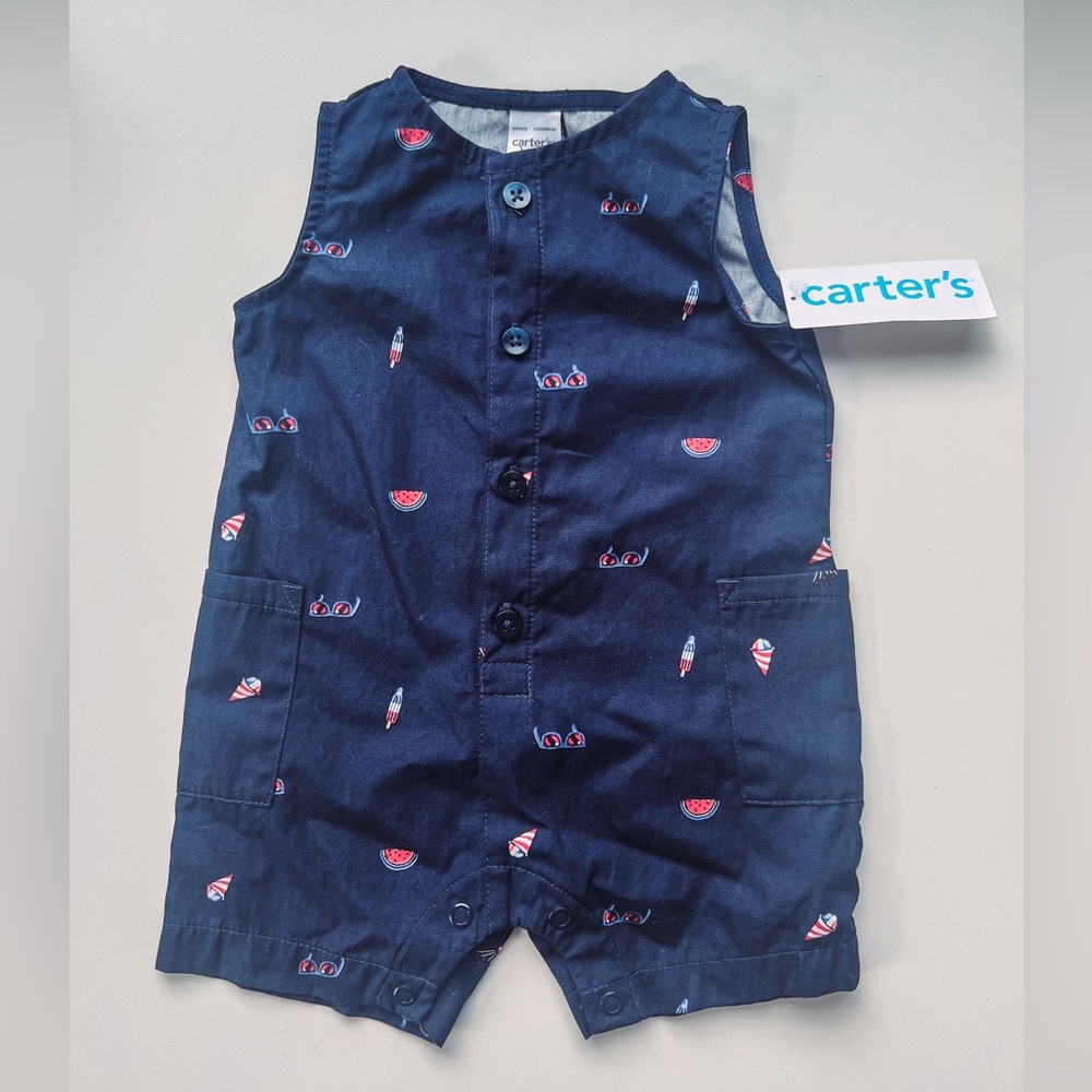 NWT Carter’s 3 Month Americana Icon Romper